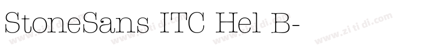 StoneSans ITC Hel B字体转换 StoneSans ITC Hel B字体转换